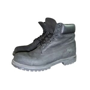 Timberland Primaloft 400g Leather Boots Men's 10.5M Work Lace Up Black 10073